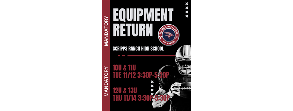 Mandatory Football Equipment Return