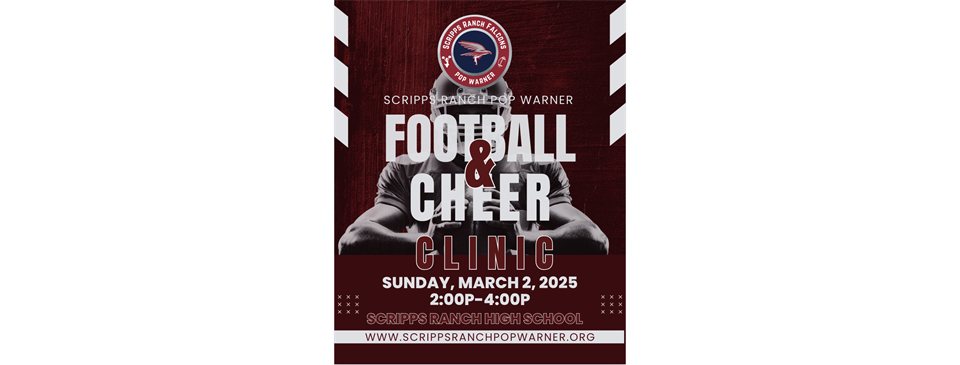 March 2nd 2025 Free SRPW Football & Cheer Clinic 